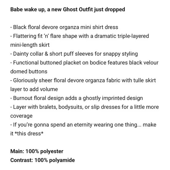 Disturbia Spectre Layered Sheer Mini Dress - Picture 7 of 9